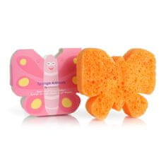 shumee Houba Sponge Animals Kids napuštěná dětským mycím mýdlem Butterfly