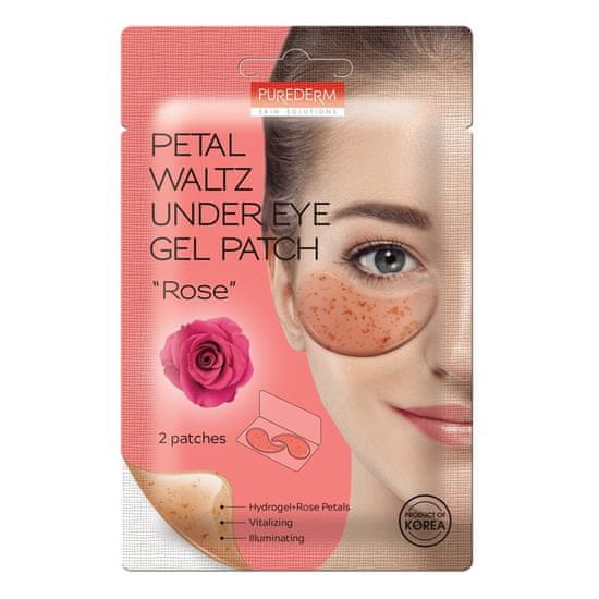 shumee Petal Waltz Under Eye Gel Patch veganské náplasti na oči Rose 2 ks.