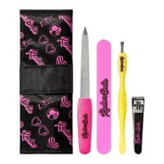 shumee Barbie Manicure Essentials sada nůžek na nehty + vroubkování + pilník na nehty + leštička na nehty 42023