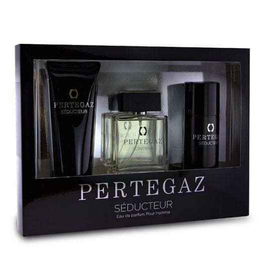 shumee Pertegaz Seducteur Pour Homme set parfémovaná voda ve spreji 100ml + sprchový gel 230ml + deodorant 150ml