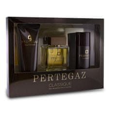 shumee Pertegaz Classique Pour Homme set parfémovaná voda ve spreji 100ml + sprchový gel 230ml + deodorant 150ml