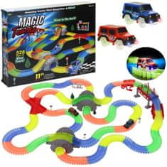 Nobo Kids Zářící autodráha 528el Magic Track 2 auta