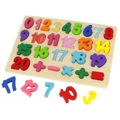 Nobo Kids  Dřevěné puzzle sčítání čísel puzzle