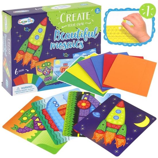 Nobo Kids  Creative Scrapbook Foam Mosaic Space Auto