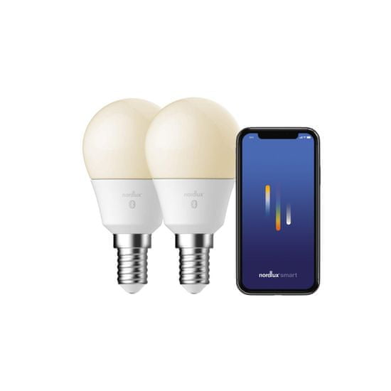 NORDLUX NORDLUX Smart E14 2-pack G45 2200-6500K Light Bulb bílá 2170201401