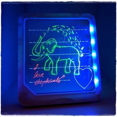 Nobo Kids  LED Illuminated Transparent Board - bílá