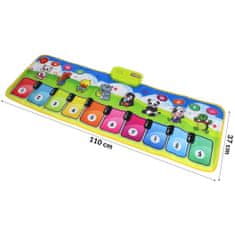 Nobo Kids  Hudební taneční podložka Piano Animals 110 cm