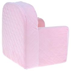 Nobo Kids  Dětský sedák prošívané křeslo Pouffe 40cm růžový