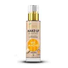 shumee Make-Up Academie tekutý fluid s vitamíny A + C + E 1 Natural 30ml