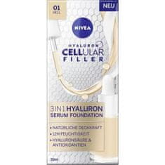 shumee Cellular Filler 3v1 Hyaluron Serum Foundation face foundation 01 Hell 30ml