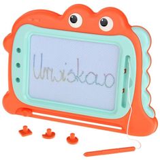 Nobo Kids  Magnetická nástěnka na kreslení dinosaurů - oranžová