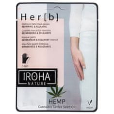 shumee Repairing & Relaxing Hand & Nail Mask opravná a relaxační plátěná maska na ruce a nehty Cannabis 2x8g