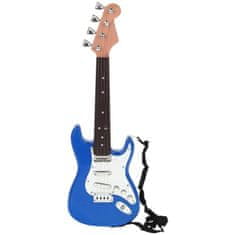  Elektrická rocková kytara se strunami - modrá