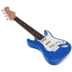  Elektrická rocková kytara se strunami - modrá