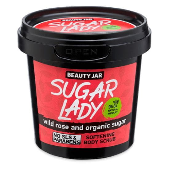 shumee Sugar Lady zjemňující tělový peeling s divokou růží a bio cukrem 180g