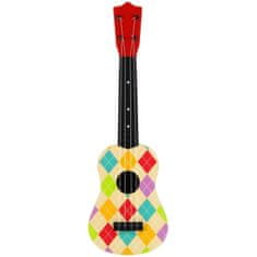 Nobo Kids  Ukulele kytarový nástroj pro děti - kostkovaný