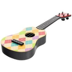 Nobo Kids  Ukulele kytarový nástroj pro děti - kostkovaný