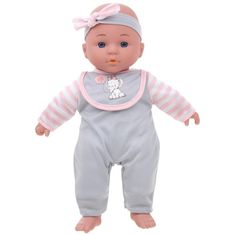 Nobo Kids  Baby Soft Cuddly Panenka říká máma, táta, 30 cm