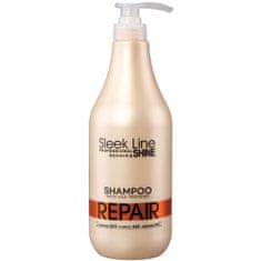 shumee Šampon Sleek Line Repair Shampoo s hedvábím pro poškozené vlasy 1000 ml