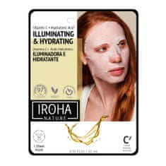 shumee Illuminating & Hydrating Tissue Face Mask rozjasňující a hydratační plátová maska s vitamínem C a kyselinou hyaluronovou 20 ml