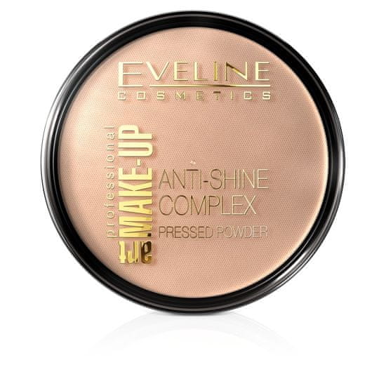 shumee Art Make-Up Anti-Shine Complex Pressed Powder matující minerální pudr s hedvábím 34 Medium Beige 14g