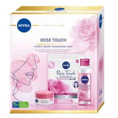 shumee Sada Rose Touch hydratační gel-krém na obličej 50ml + čisticí pěna na obličej 150ml + intenzivně hydratační plátěná maska 1 ks.