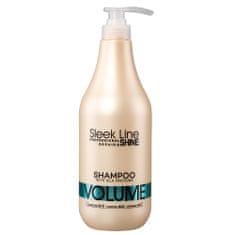 shumee Šampon na vlasy Sleek Line Repair Volume Shampoo s hedvábím zvětšující objem 1000 ml