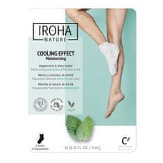 shumee Moisturizing and Cooling Effect Foot Mask hydratační a chladivá maska na nohy ve formě ponožek Peppermint & Shea Butter 2x9ml