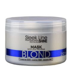 shumee Sleek Line Blond Mask hedvábná maska pro blond vlasy poskytující platinový odstín 250ml