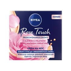 shumee Rose Touch noční krém proti vráskám s olejem z růžových lístků, vápníkem a kreatinem 50 ml