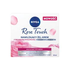 shumee Rose Touch hydratační gel-krém s organickou růžovou vodou a kyselinou hyaluronovou 50 ml