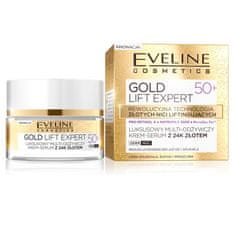 shumee Gold Lift Expert 50+ luxusní multivyživující krém-sérum s 24k zlatem den/noc 50ml