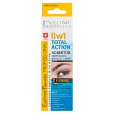 shumee Eyebrow Therapy Professional 8v1 Total Action korektor postupné barvení obočí hennou 10ml