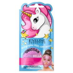 shumee Unicorn Holographic Peel Off Mask matující a čistící slupovací maska Glow Bella 7ml