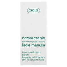 shumee Manuka leaves Čisticí hydratační krém pro korekci rovnováhy a adstringentní ochranu nízký SPF10 50 ml