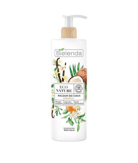 shumee Eco Nature vyživující tělový balzám Vanilla & Coconut & Orange Blossom Milk 400 ml