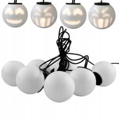 LUMILED VÁNOČNÍ Girland svítidlo LED světelný řetěz 4,33m s 8x LED dekorativní zářící koule