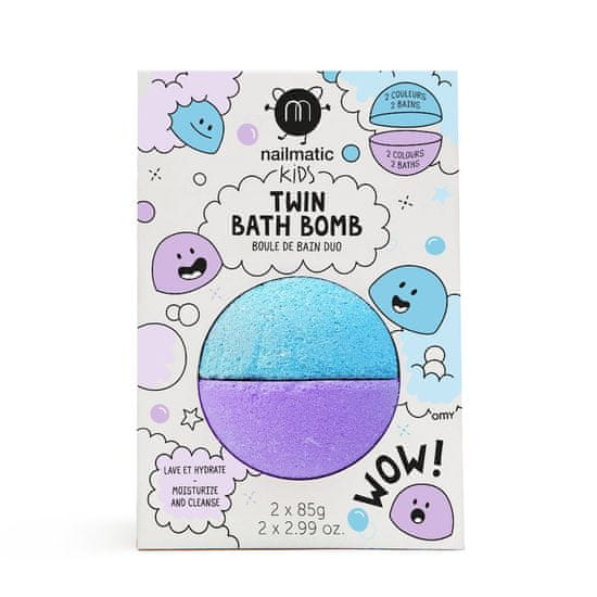 shumee Kids Twin Bath Bomb Blue/Violet dvojitá koupelová bomba pro děti 170g