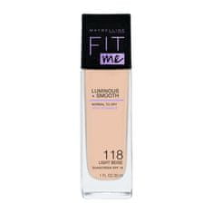 shumee Fit Me Luminous + Smooth Foundation rozjasňující make-up na obličej 118 světle béžová 30 ml