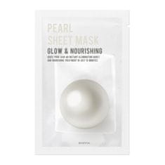 shumee Pearl Sheet Mask rozjasňující a vyživující maska s perličkami 22ml