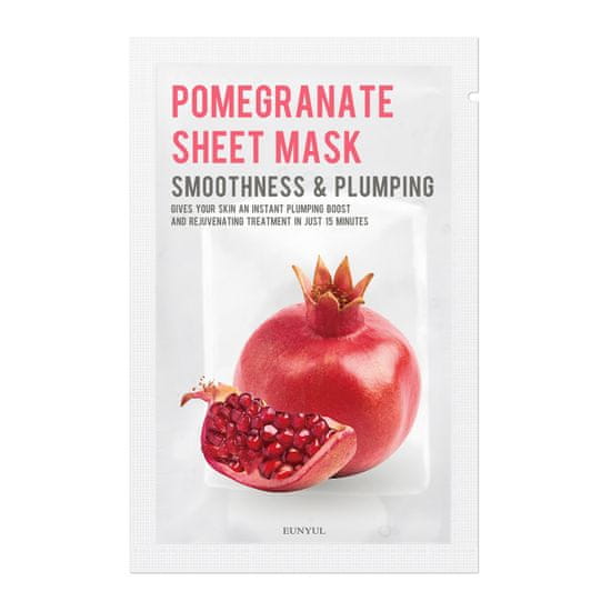 shumee Pomegranate Sheet Mask zpevňující a vyhlazující plátová maska s granátovým jablkem 22ml