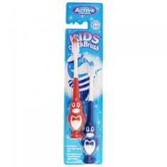 shumee Kids Quick Brush 3-6 Years dětské zubní kartáčky Penguin 2 ks.