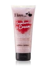 shumee Exfoliační sprchový Smoothie tělový peeling Strawberries & Cream 200 ml