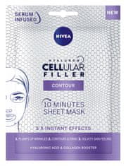 shumee Hyaluron Cellular Filler Contour 10 Minute Sheet Mask 1ks