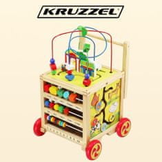 Kruzzel 22606 Dětské dřevěné chodítko