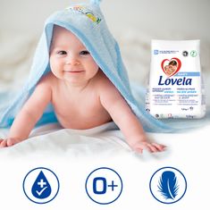 Lovela Baby prášek na praní na bílé prádlo 1,3 kg / 13 pracích dávek