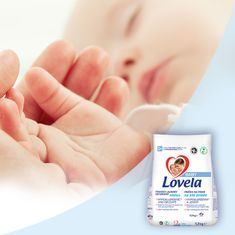 Lovela Baby prášek na praní na bílé prádlo 1,3 kg / 13 pracích dávek