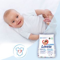 Lovela Baby prášek na praní na bílé prádlo 1,3 kg / 13 pracích dávek