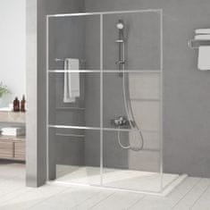 Vidaxl Sprchová zástěna walk-in stříbrná 140 x 195 cm čiré ESG sklo