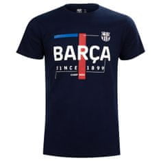 FotbalFans Tričko FC Barcelona, tmavě modrá, bavlna | L
